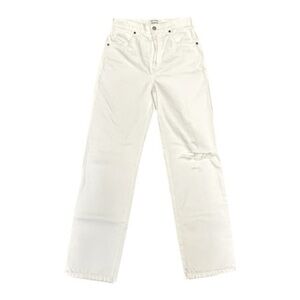 Reformation White Distressed Wash Vintage Jeans